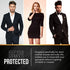 Black Suit, Dress and Gown Garment Travel Bags 3 Pack - 54" x 24" - with Window