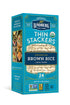Lundberg Organic Thin Stackers, Brown Rice, Lightly Salted, 6 oz (Pack of 1), Thin Rice Cakes, Gluten-Free, Vegan, Healthy Snacks