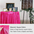 AMZLOKAE Sequin Tablecloth Round 72 Inch Hot Pink Glitter Table Cloths for Parties Dessert Tablecloth Round Sparkle Dining Table Cover Wedding Tablecloth
