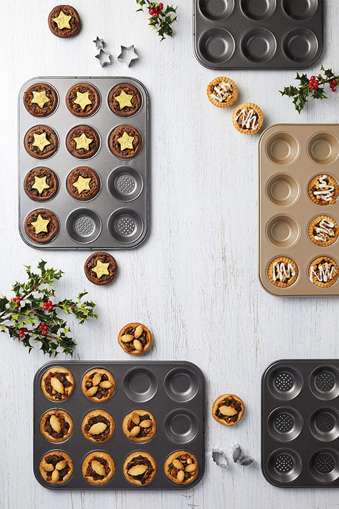 KitchenCraft Mince Pie Tray Crusty Bake KCMCCB29