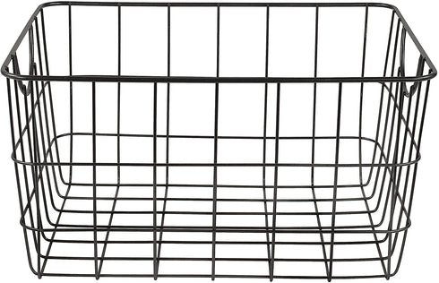 Spectrum Diversified 08410 Wire Pet, Toy, Office, Dorm Storage Bin Organizer, Utility Basket, One Size, Black