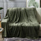 BEAUTEX Fleece Blanket Twin Size Super Soft Flannel Throw Blanket Lightweight Fuzzy Plush Blanket for Couch Sofa or Bed All Seasons (Olive Green, 60" x 80")