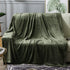 BEAUTEX Fleece Blanket Twin Size Super Soft Flannel Throw Blanket Lightweight Fuzzy Plush Blanket for Couch Sofa or Bed All Seasons (Olive Green, 60" x 80")