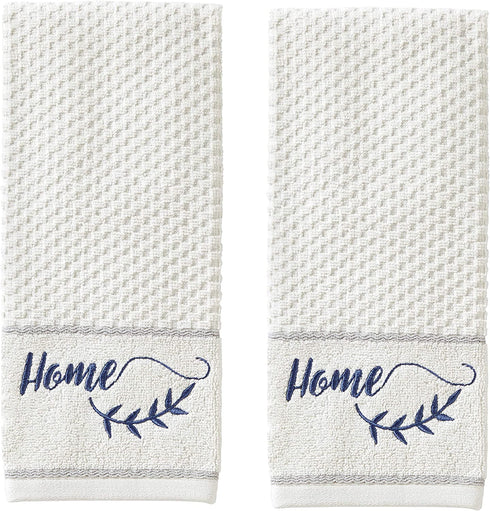 SKL Home by Saturday Knight Ltd. Farm Home Hand Towel (2-Pack), White