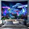 Waykingo Trippy Mushroom Psychedelic Tapestry Wall Tapestry for Bedroom Aesthetic,Cool Trippy Tapestry Wall Hanging Tapestry for Men,Funny Tapestries for Bedroom,Dark Tapestry Wall Hanging Trippy