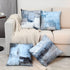 Alricc Blue Throw Pillow Cover,Pack of 4 Soft Velvet Decorative Cushion Cover for Sofa Bedroom Living Room (18X18 inch,Blue)