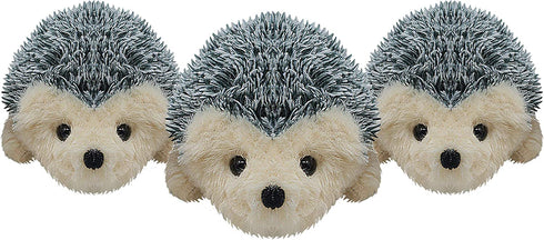 Fluffuns Hedgehog Stuffed Animal - Stuffed Hedgehog Plush Toy, 6 Inch Plush Hedgehog - 3 Pack (Gray)