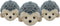 Fluffuns Hedgehog Stuffed Animal - Stuffed Hedgehog Plush Toy, 6 Inch Plush Hedgehog - 3 Pack (Gray)
