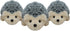 Fluffuns Hedgehog Stuffed Animal - Stuffed Hedgehog Plush Toy, 6 Inch Plush Hedgehog - 3 Pack (Gray)