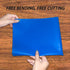 Silicone Baking Mats for Dough Rolling Pastry Fondant Mat Large Nonstick and Nonslip, Countertop Protector, Dining Table Mat and Placemat 20'' by 16''(Blue 2 Pack)