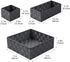 Woven Storage Baskets for Organizing, Posprica Small Baskets Cube Bin Container Tote Organizer Divider for Drawer, Closet, Shelf, Dresser, Set of 4(Dark Grey)