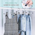 IEOKE Pant Hangers, 20 Pack Skirt Hangers with Clips Metal Trouser Clip Hangers for Heavy Duty Ultra Thin Space Saving