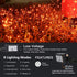 Joomer Orange Christmas Net Lights,12ft x 5ft 360 LED 8 Modes Adapter Bush Lights Connectable Mesh Netting Lights for Christmas Trees, Bushes, Wedding, Garden, Outdoor Decorations,Green Wire