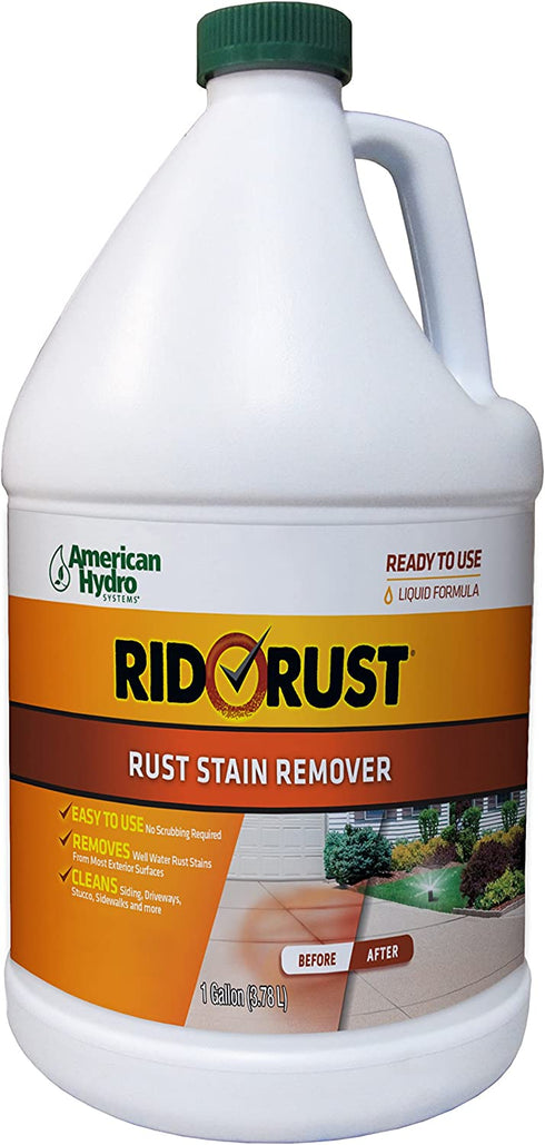 American Hydro Systems 2662 Rid O Liquid Rust Stain Remover, 1-Gallon Bottle, 1 Gallon