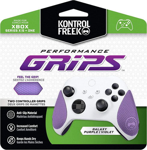 KontrolFreek Performance Grips for Xbox One and Xbox Series X Controller (Galaxy Purple)