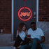 Valentines Day Window Decorative Light Backdrop String Lights Decorative Red Love Valentine Lights for Windows Pathway Patio Bedroom Party Holiday Wall Decoration (I Love U)