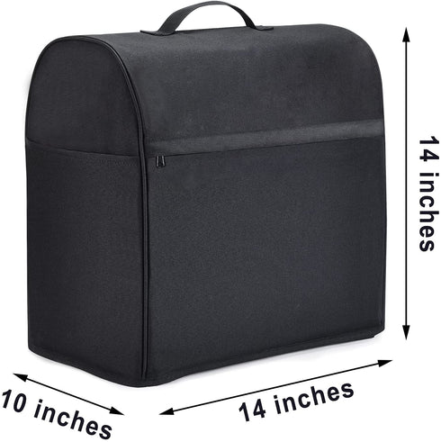 OUOLife Stand Mixer Cover Dust Proof Bag Compatible with KitchenAid Electric Mixer (Black, Fit for Tilt Head 4.5 and 5 Quart)