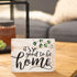 P. Graham Dunn It's So Good to Be Home Whitewash 5.5 x 7.25 Solid Wood Barnhouse Block Sign