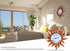 MUMTOP Indoor Outdoor Wall Clock Outdoor Clock Wall-Mounted Clock Exquisite Decoration (Sun)