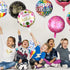 Sharlity Happy Birthday Foil Mylar Helium Balloon, 18" Round Foil Balloon, Pack of 30