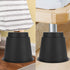 OwnMy 5 Inch Round Circular Bed Risers Bed Lifters Heavy Duty Furniture Risers Lifter for Bed Table Chair Desk Sofa Couch Risers, A Set of 4 (Black)
