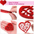 60 Pieces Valentine's Day Heart Shaped Decoration Felt Heart Hanging Ornament Red and Pink Heart Shaped Cutout Heart Tree Embellishment with Rope for Valentine Wedding Party Anniversary Home Decor