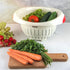 European Made Colander/Strainer, Heavy Duty Deep for Draining Pasta, Lettuce, Vegetables and Fruit, Dishwasher Safe, Beige
