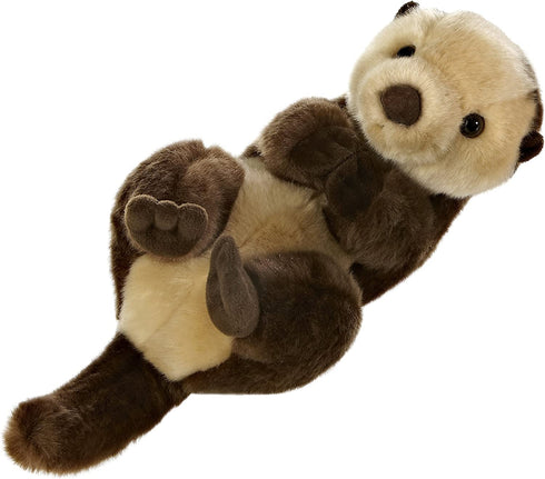 Aurora World Miyoni Sea Otter Plush Brown, 10 inches