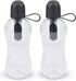 Bobble Classic Water Bottle, Filtered Water, BPA-Free Reusable Bottle, Soft Touch Carry Cap with Replaceable Carbon Filter for Sustainable Water and Hydration 18.5 oz - 2 Pack (Black)