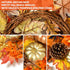 Rocinha Fall Wreath for Front Door Decor, 20 inch Autumn Wreath with Pine Cones Pumpkin Maple Leaf, Harvest Thanksgiving Decorations Fall Decorations for Home
