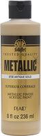 FolkArt Paint, 8 oz, Metallic Antique Gold