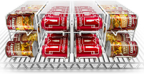 Sorbus Soda Can Rack Beverage Dispenser Dispenses 12 Standard Size 12oz Soda Cans (White)
