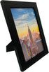 Frame Amo 6x9 Black Modern Picture Frame, 1 inch Border, Glass Front, for Wall or Table (1)