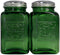 Ritadeshop Depression Style Glass Salt and Pepper Shakers (Green)