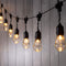Lights4fun, Inc. 14ft Battery Operated 15 LED Hanging Bulb Indoor & Outdoor String Lights