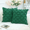 decorUhome Forest Green Decorative Pillow Covers 18 x 18 Inch Pack of 2 Boho Throw Pillow Covers for Sofa and Couch, 100% Cotton