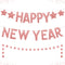 Rose Gold Glitter, Happy New Year Banner - No DIY, 2 Strings | Happy New Year Sign Happy New Year Decorations 2023 | New Years Eve Party Supplies 2023 | New Years Eve Banner, New Years Eve Decorations