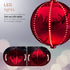 Alpine Corporation Hanging Christmas Ball Ornament with Chasing LED Lights, Plug-in Festive Indoor Holiday D©cor - 13-Inch - Red