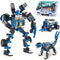 JITTERYGIT Robot Building Toy Gift for Boys, Perfect STEM Gift for Builders Ages 6, 7, 8, 9, and 10 Year Olds, Blue SnabGlider (246 Pcs) Robotryx