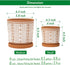 Set of 2 Terracotta Pots, 4 Inch & 6 Inch, Planter Pots for Plants with Drainage Holes and Saucers, Terracotta/White, Small, 31-958-A-1