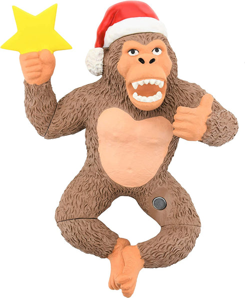 Tree Buddees King Kong Climbing The Tree Funny Christmas Tree Topper - Large 10"