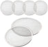 4 Pieces 10 Inch Seamless Round Pizza Screen Aluminum Mesh Pizza Screen Pizza Mesh Baking Tray for Home Kitchen Restaurant Supplies