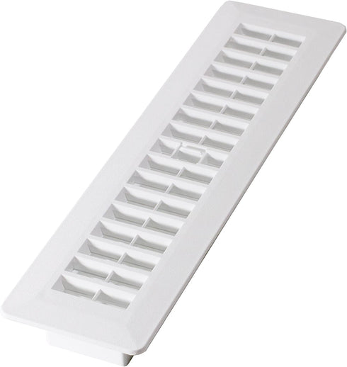 Decor Grates PL212-WH 2-Inch by 12-Inch Plastic Floor Register, White