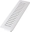 Decor Grates PL212-WH 2-Inch by 12-Inch Plastic Floor Register, White