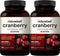 Double Strength Cranberry Pills, 36000mg Fresh Cranberries Equivalent, Made with Organic Wild Cranberry Extract Plus Acerola 25mg, 180 Vegan Capsules, Support Urinary Tract Health, Sugar Free, 2-Pack