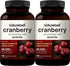 Double Strength Cranberry Pills, 36000mg Fresh Cranberries Equivalent, Made with Organic Wild Cranberry Extract Plus Acerola 25mg, 180 Vegan Capsules, Support Urinary Tract Health, Sugar Free, 2-Pack