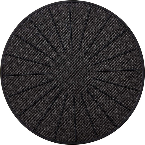 Lazy K Induction Cooktop Mat - Silicone Fiberglass Magnetic Cooktop Scratch Protector - for Induction Stove - Non slip Pads to Prevent Pots from Sliding during Cooking (9.4 inches) Black