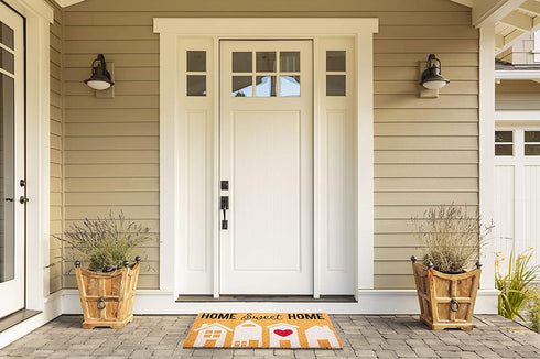 DII Natural Coir Doormat, Home Sweet Home Mat, 18x30, Home Sweet Home with Heart