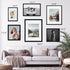 upsimples 9x12 Picture Frame Set of 5,Display Pictures 6x8 with Mat or 9x12 Without Mat,Wall Gallery Photo Frames,Black
