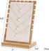 BOCAR Bamboo Jewelry Display Stand Showcase for Pendant Necklace
